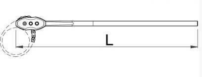 НОВ оригинален НЕМСКИ ТРЪБЕН ВЕРИЖЕН Drop forged. Верижни ключове .