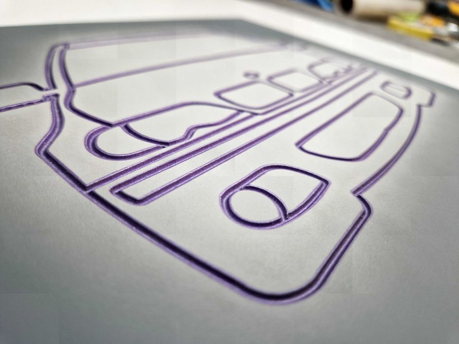 E46 -Tablou MDF frezat (vopsit)