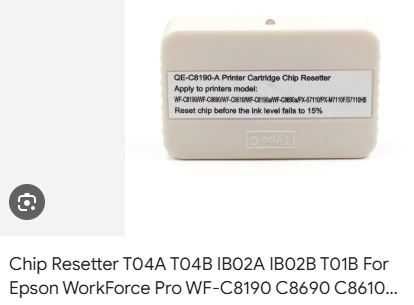 Сброс чипEPSON WF-C8690,M3140,L14150,L15160 принтера, Установка камера