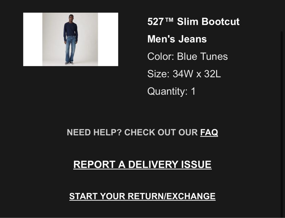 Джинсы Levis 527 slim bootcut