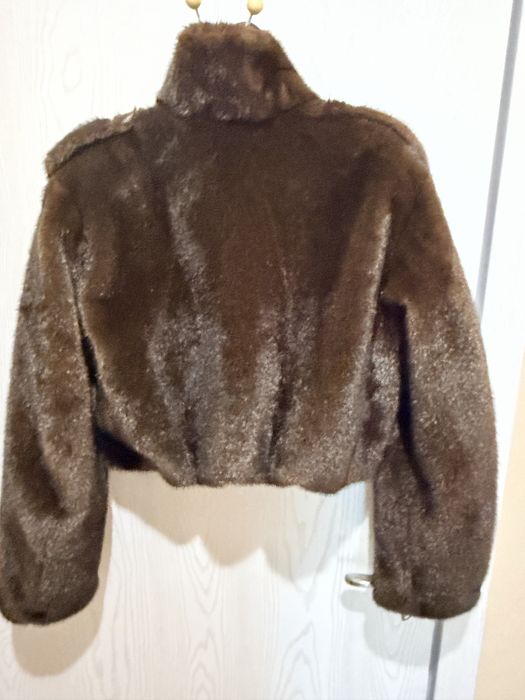 Палто Zara  с косъм