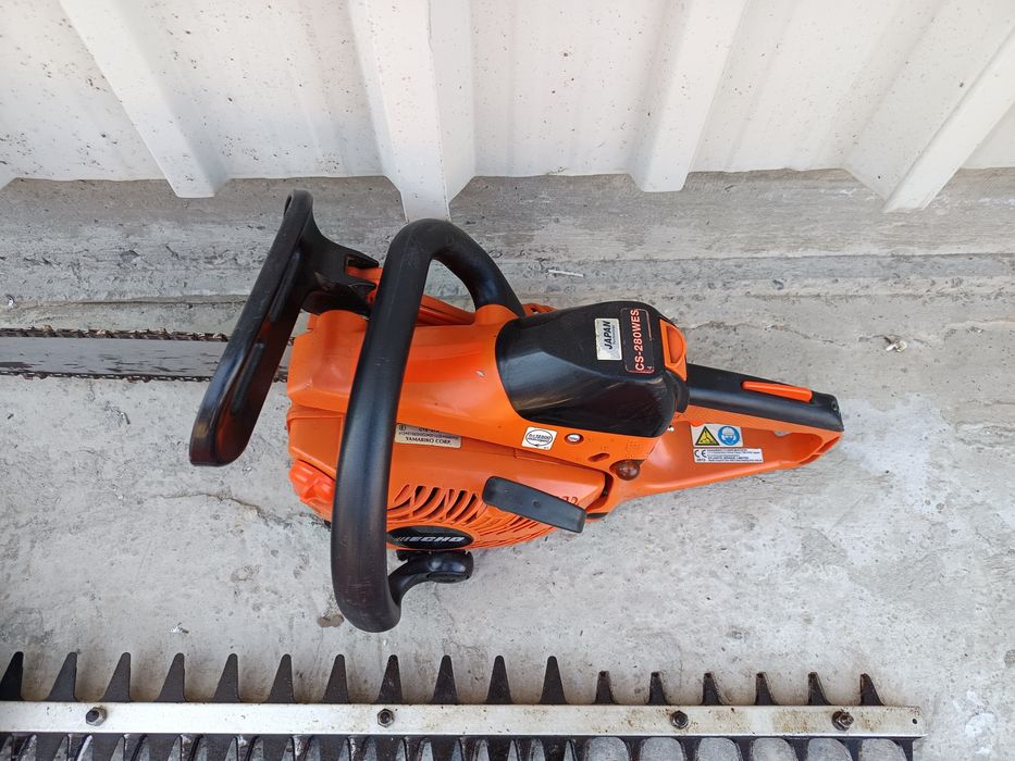 Set Echo Japan drujba și mașină de tăiat gard viu tuia