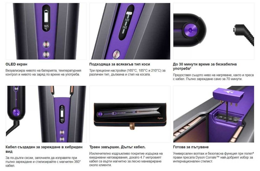 Преса за коса DYSON HS03 Pro Corrale