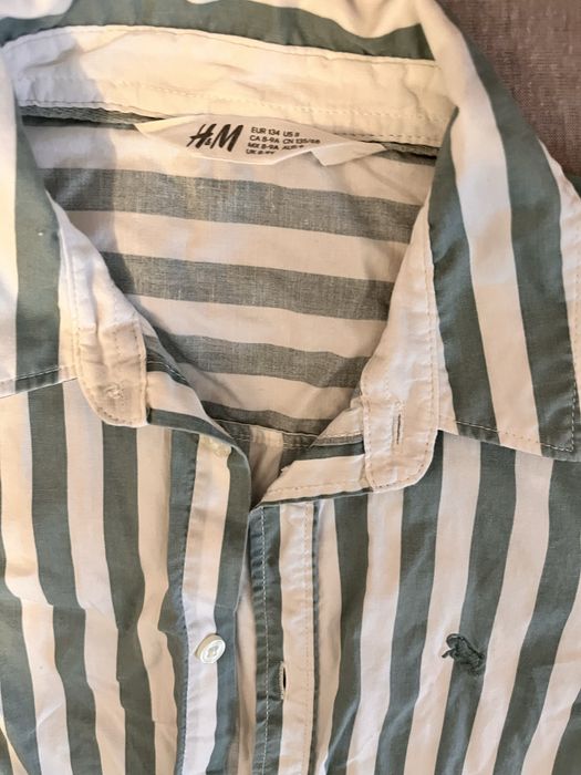 Camasa H&M 134 verde dungi