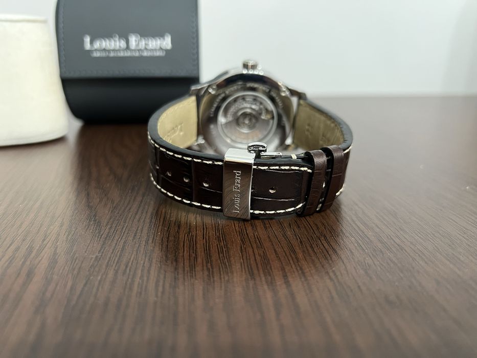 Amanet Royal CB: Ceas Louis Erard Automatic ca nou bratara piele model 193182222aa01