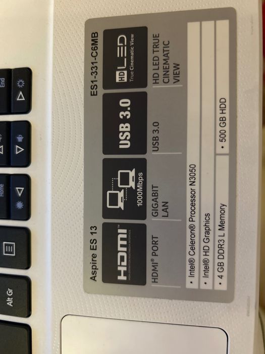 Лаптоп Acer aspire ES 13