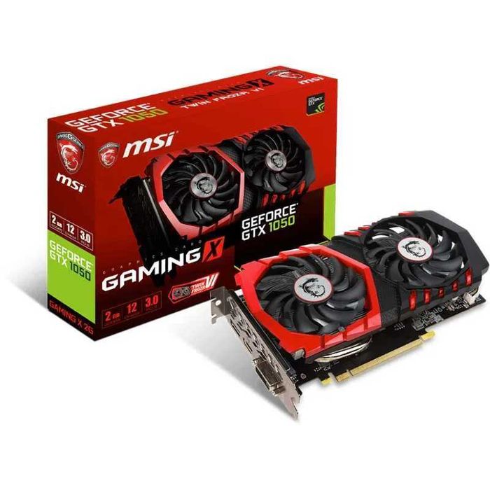 Placa video MSI NVIDIA GTX 1050 Gaming X 2GB, Asus RTX 3050 8GB Noua Sigilata