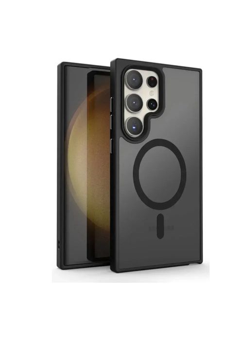 Samsung S22/S23/S24/S25/PLUS/ULTRA Husa Magsafe Plexi Mat Neagra
