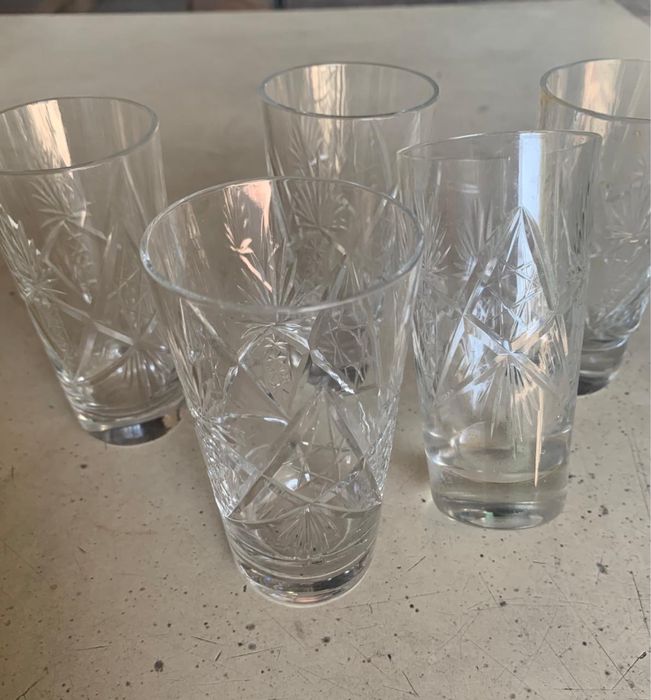 Продам рюмки  стекло и хрусталь времен СССР