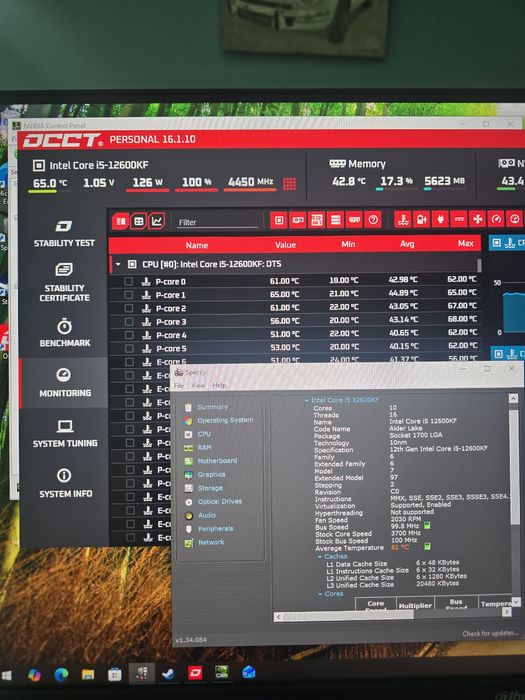 I5 12600k rtx 2080 super 32 ddr5