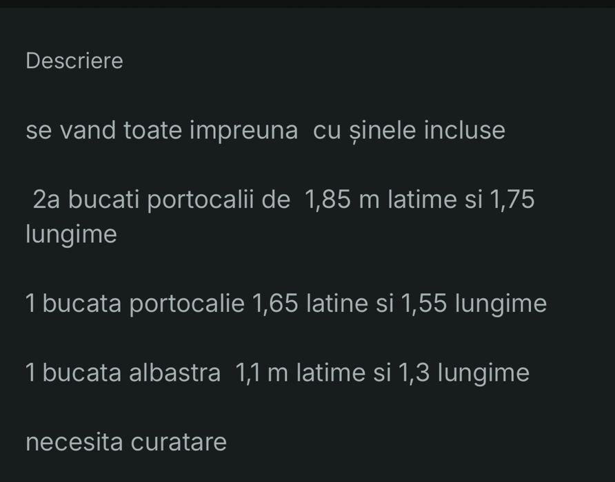 jaruzele portocaliu si albastra cu șine