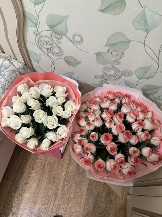 Букет цветов пышные свежие