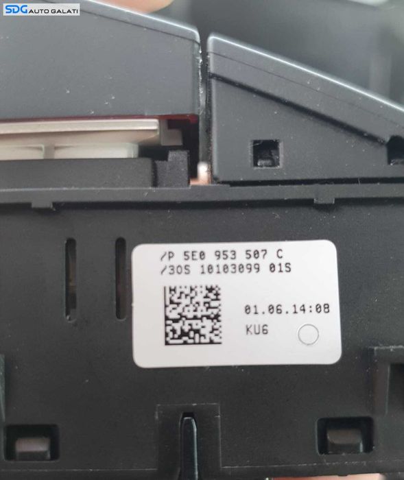Buton Releu Avarii Skoda Octavia 3 2013 - 2017 Cod 5E0953507C [0323]
