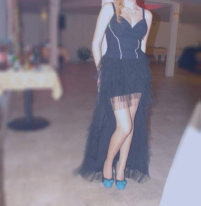 Rochie neagra din tulle