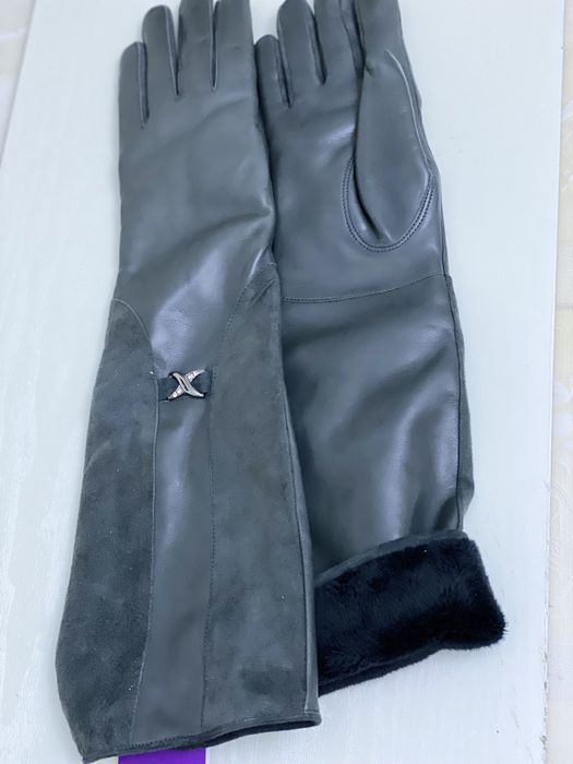 Перчатки кожа