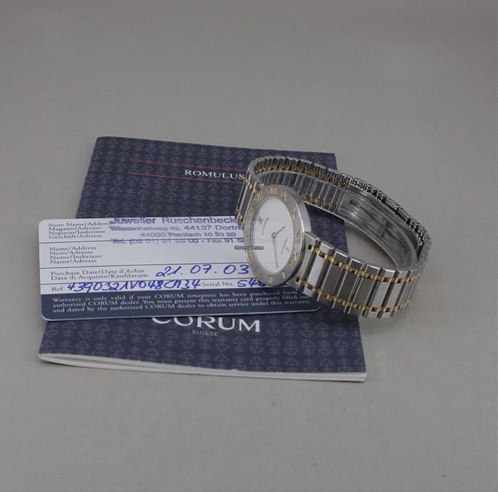 Corum Romvlvs 31,5mm Steel/18k Gold Quarz