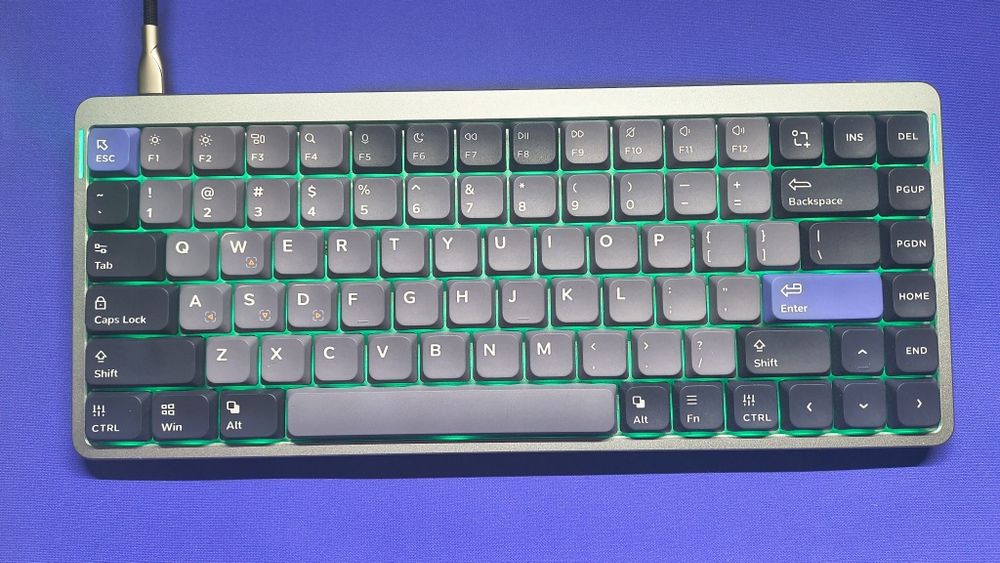 NuPhy Air 75 HE в серо-фиолетовом цвете