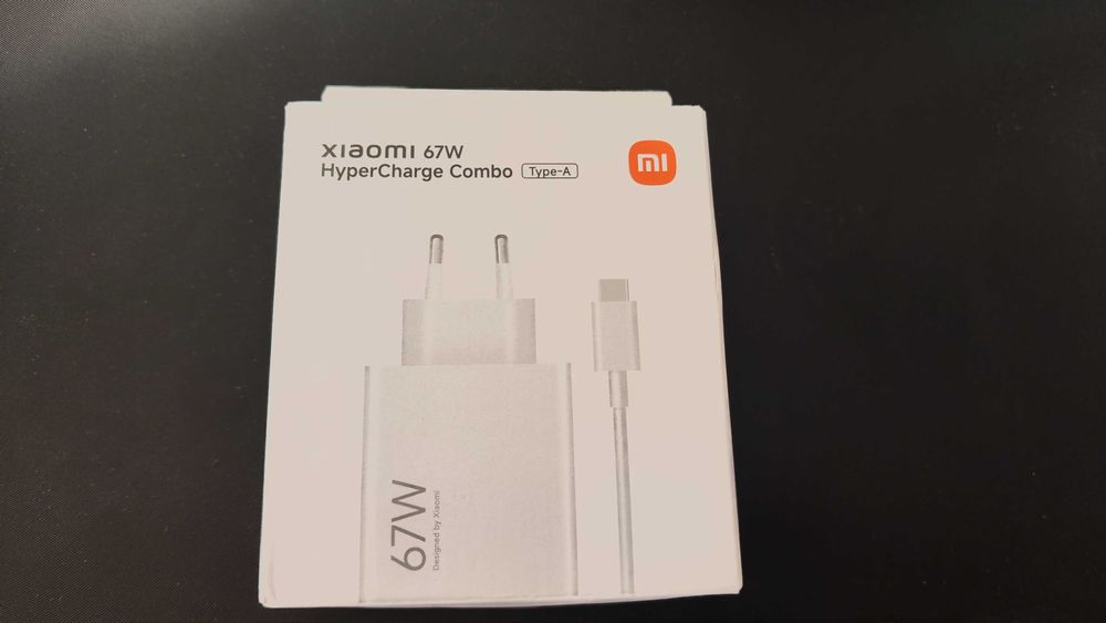 НОВО Оригинално Бързо зарядно Xiaomi 67W USB C с кабел