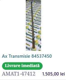 Ax transmisie Case 5131167, 5195436, 84537450