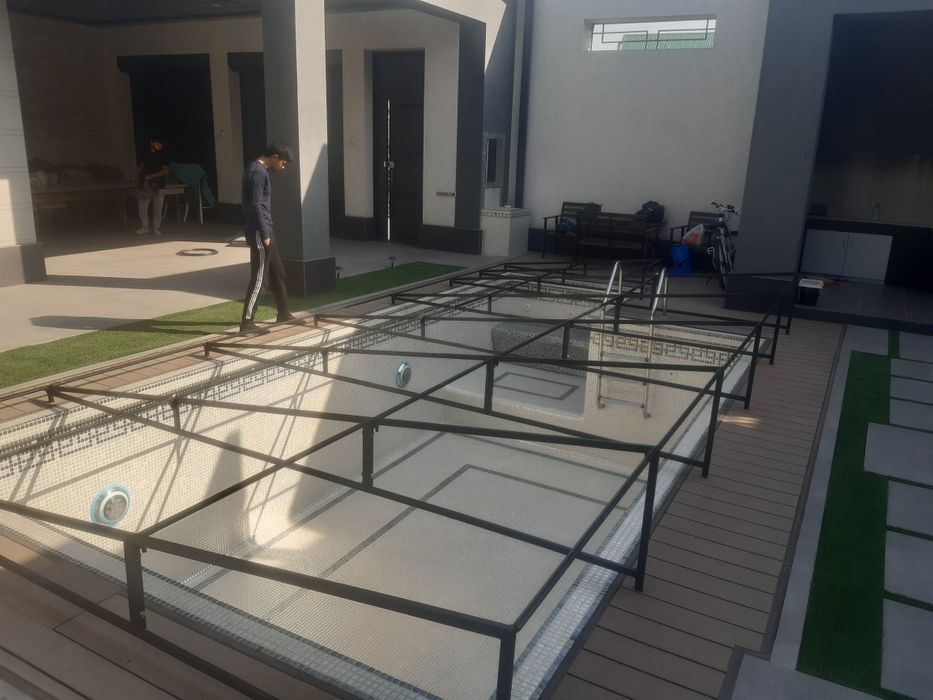 Устанановим баннер тенты банер навес беседка, забор бассейн закьриваем