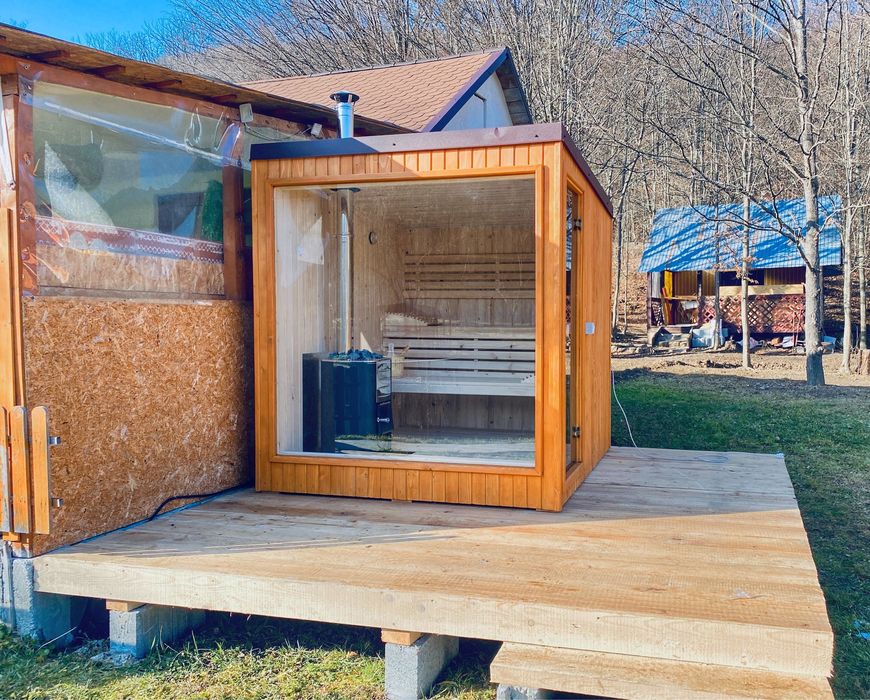 Sauna de exterior pentru 5-6 persoane