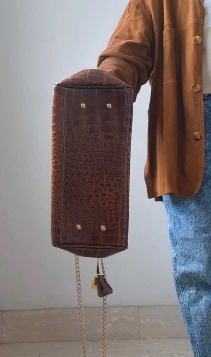 Geantă de umar/mână din piele vintage