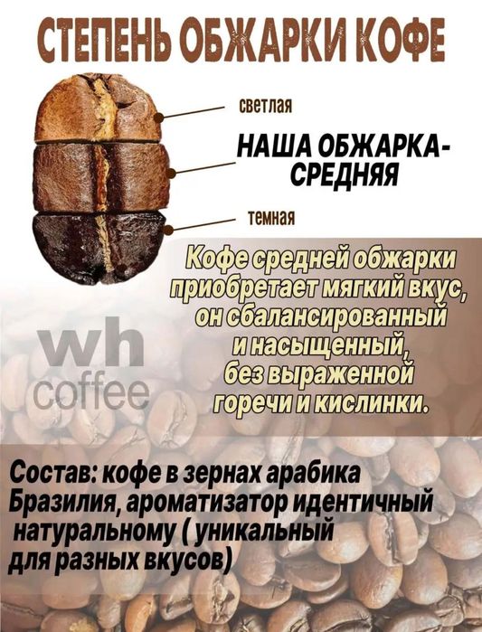 wh coffee ›
Кофе в зернах 250г Соленая карамель