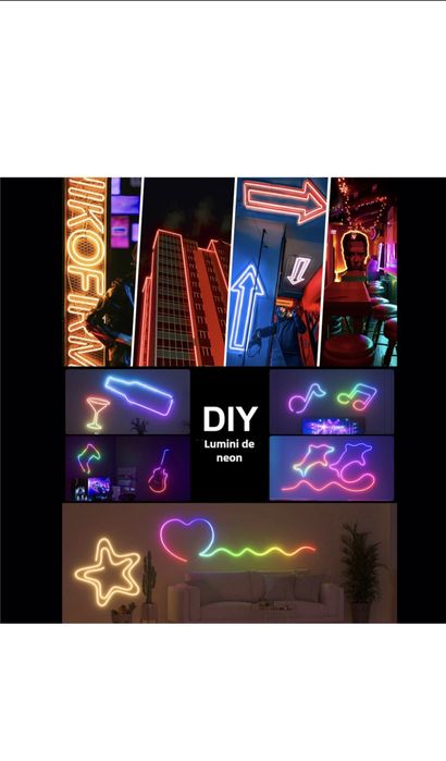 Banda Led RGB Neon Siliconata 5M