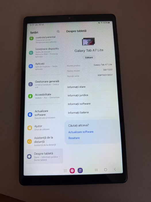 Vand tableta Samsung