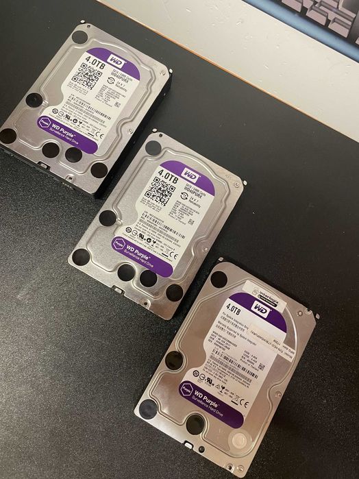 Hdd 4 Tb WD Purple , WD40PURZ, 100 % health, garantie 6 luni