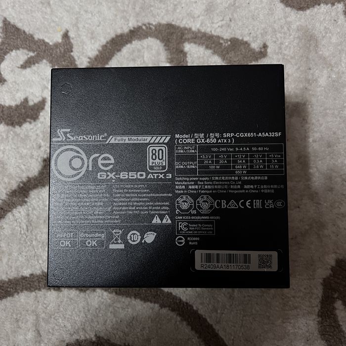 Sursa Seasonic GX-650W-ATX 80 Plus Gold