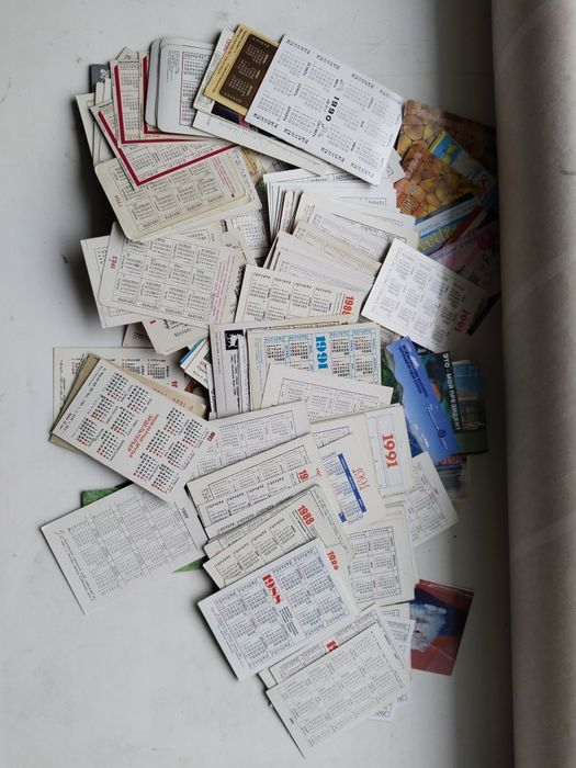 Карманные календари для коллекции