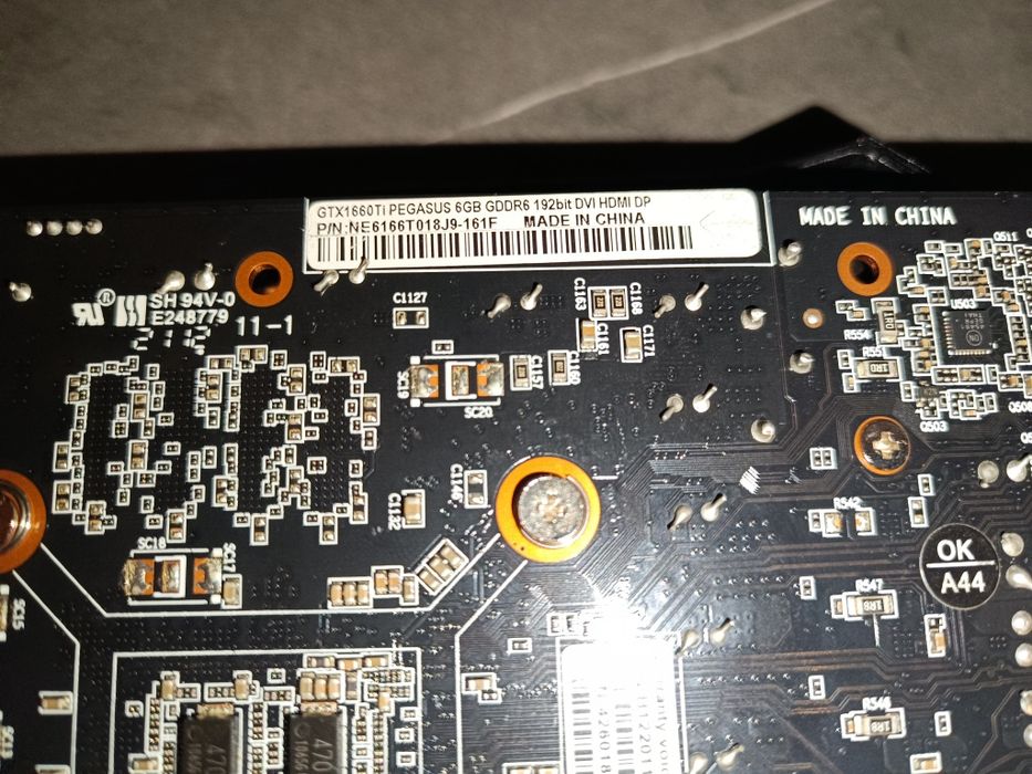 Placă video Gainward GeForce GTX 1660 Ti Pegasus 6GB GDDR6