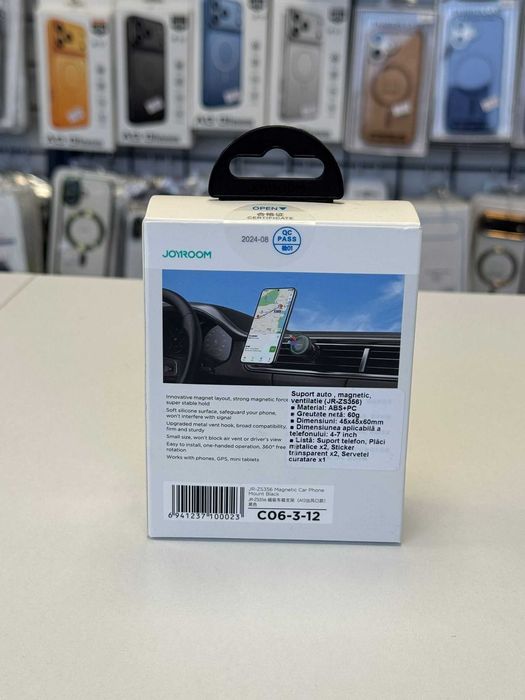 Suport auto Magnetic pentru Grila ventilatie, MagSafe, Rotativ, Negru