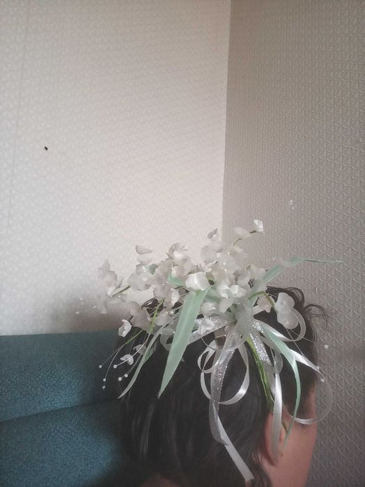 Букет ландышей из ткани