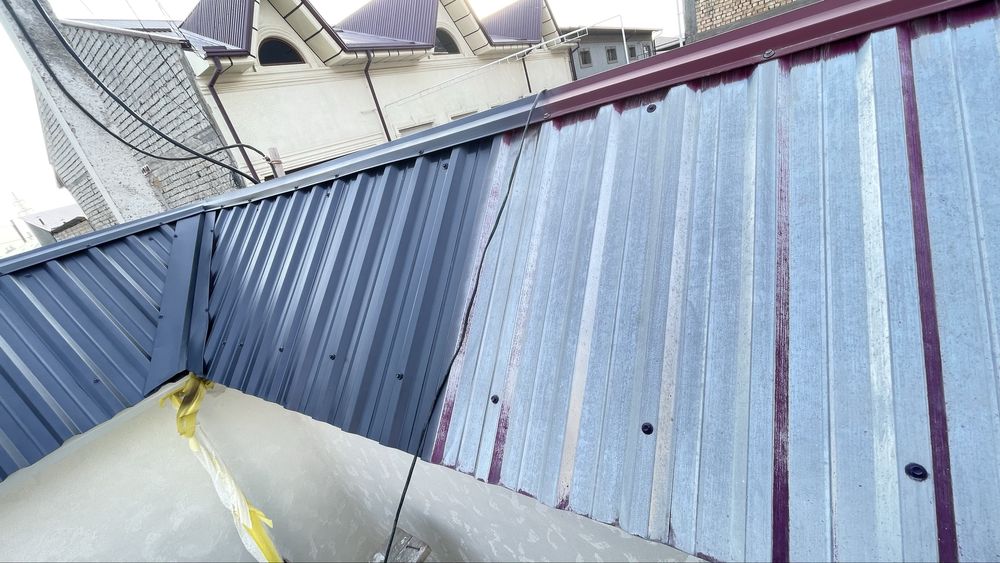 Покраска крыши домов, решёток и навесов Томларни Дарвозаларни буяш