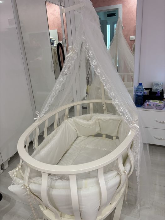 Бебешка дървена кошара