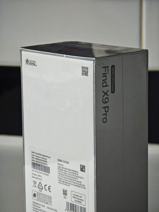 Oppo Find X9 Pro, v.globala,16GB RAM, 512GB,charcoal, sigilat,