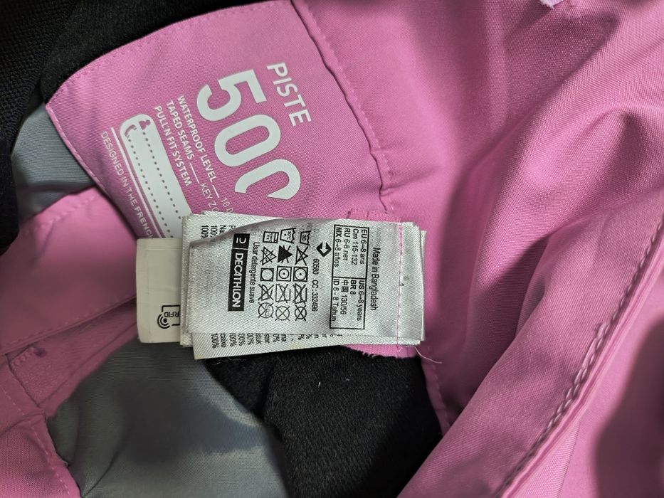 Pantalon reglabil, călduros și impermeabil schi 500 PNF Copii 6-8 ani