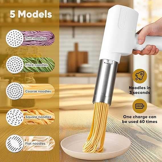 Mașină electrică de paste, aparat automat de făcut tăiței portabil