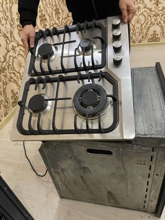 Газ плита, духовка, вытяшка
