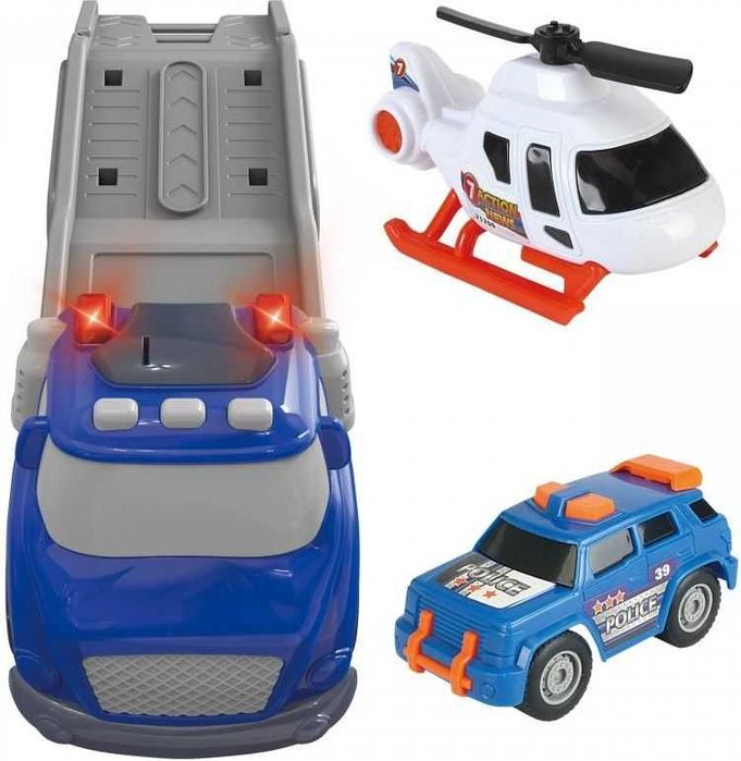 Пътната помощ Полицейски камион с хеликоптер