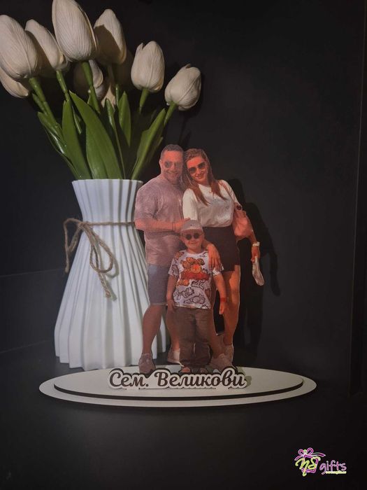 3D дървена статуетка