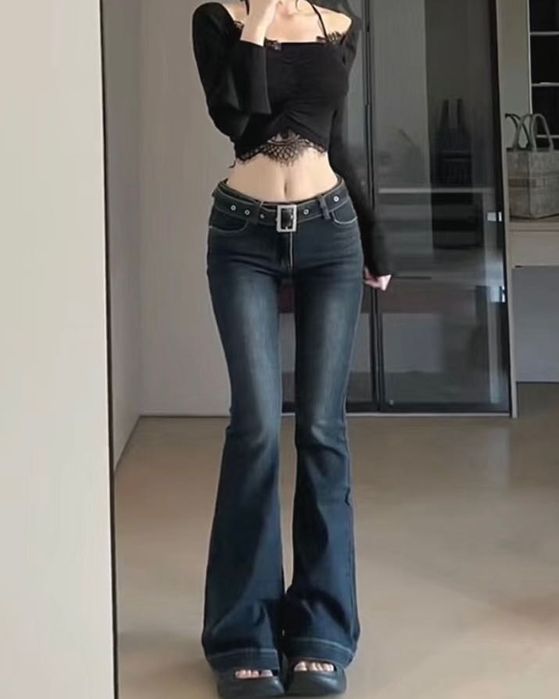 Джинсы клеш женский