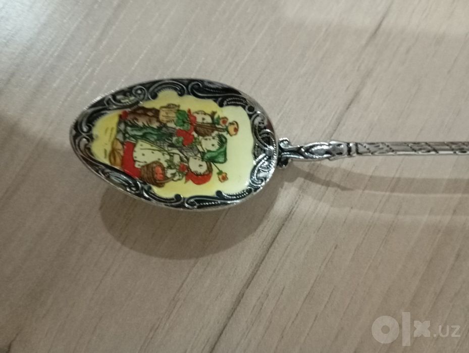 Красивые ложечки с эмалью