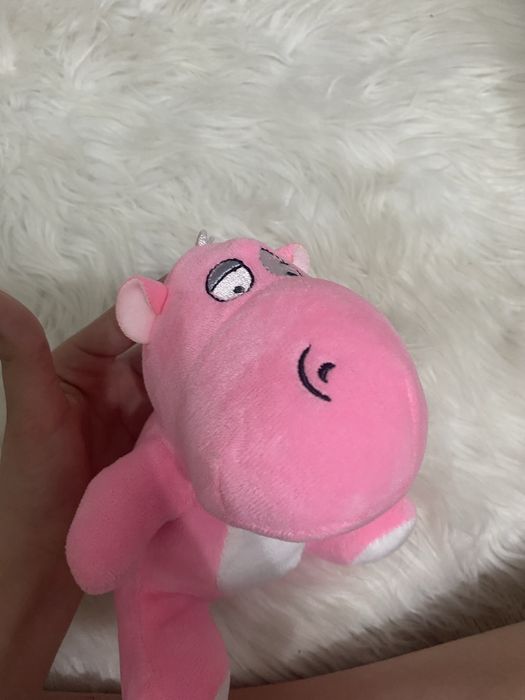 Мягкая игрушка розовый бегемотик