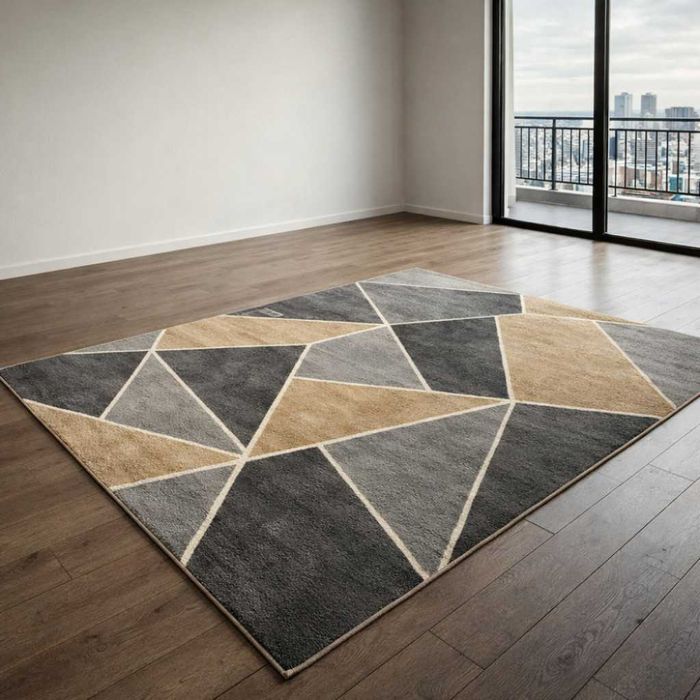 Модерен килим за хол 120х160см -  3D ефект, Противоплъзгащ НОВИ