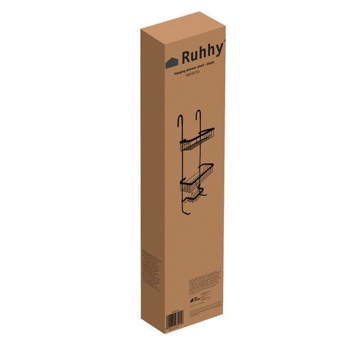 Etajera Suspendata pentru Dus, 3 Polite, Aluminiu Inoxidabil,