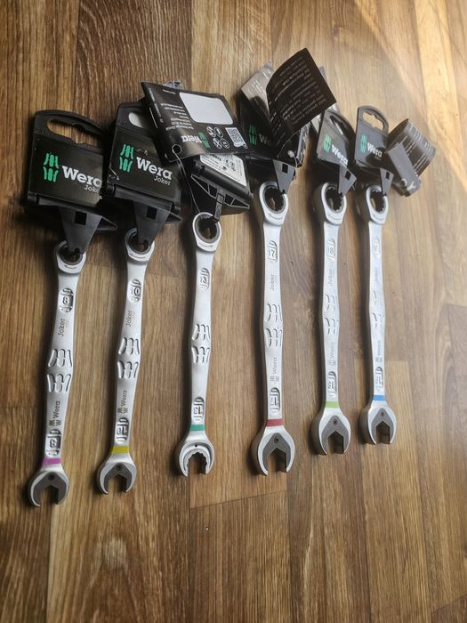 Set 6 chei combinate cu clichet Wera