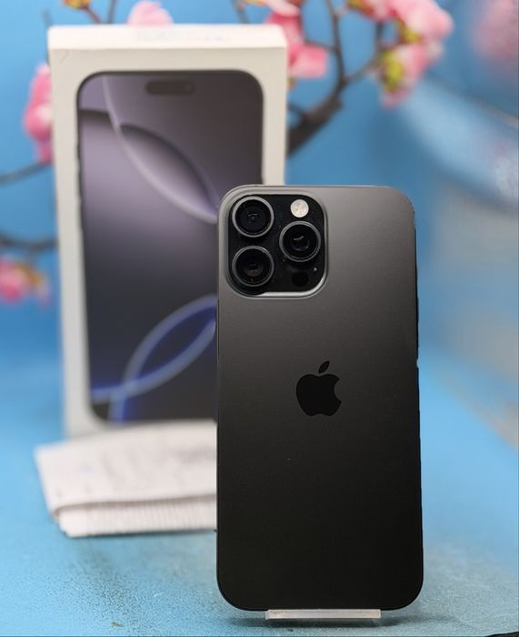 ГАРАНЦИОНЕН!!! Apple iPhone 16 Pro Max, 256GB, 5G, Black Titanium